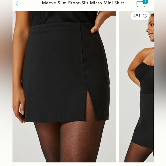 Maeve slim micro mini skirt - Picture 2 of 3